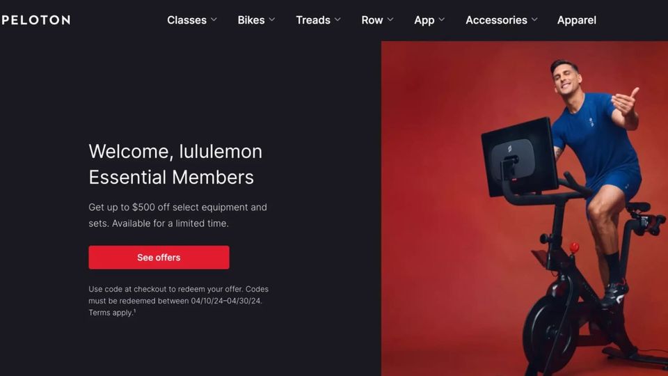 Peloton Offers Discount to Lululemon Members on Bike and Tread-thumbnail