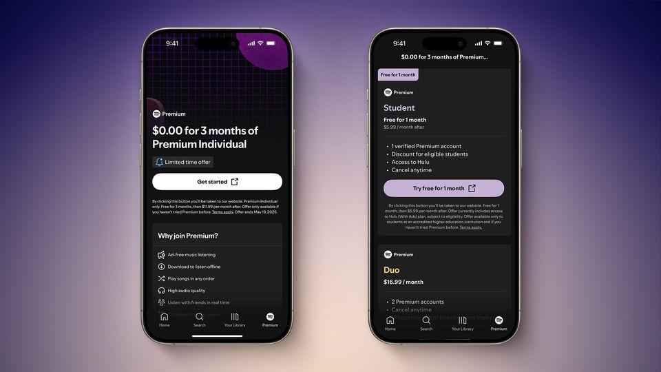 Spotify Introduces Out-of-App Payment Options on iPhone in the U.S.-thumbnail