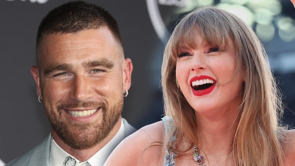 Taylor Swift Swag Surfs in Tribute to Travis Kelce During Eras Tour-thumbnail