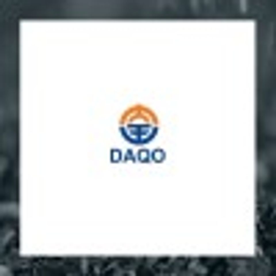 Daqo New Energy Corp. Receives Average Rating of Hold from Brokerages-thumbnail