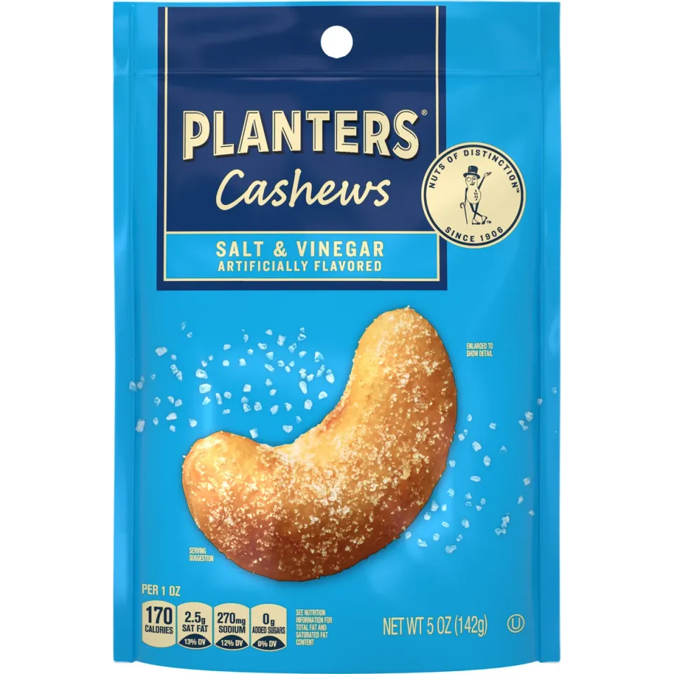 PLANTERS® introduces Salt & Vinegar flavored cashews-thumbnail