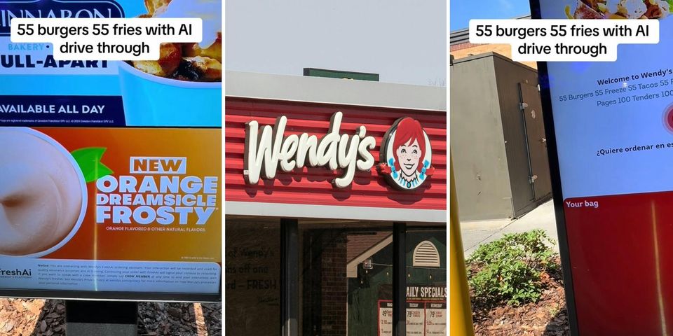 Man orders 55 burgers and fries at Wendy's AI drive-thru-thumbnail