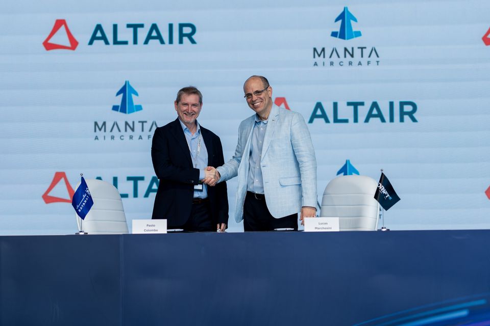 Altair supports Manta Aircraft's hybrid electric eVSTOL program-thumbnail