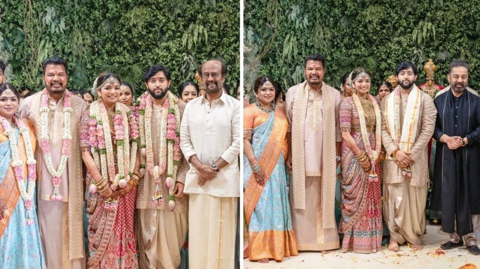 Director S Shankar's daughter Aishwarya ties the knot, Rajinikanth and Kamal Haasan attend wedding-thumbnail